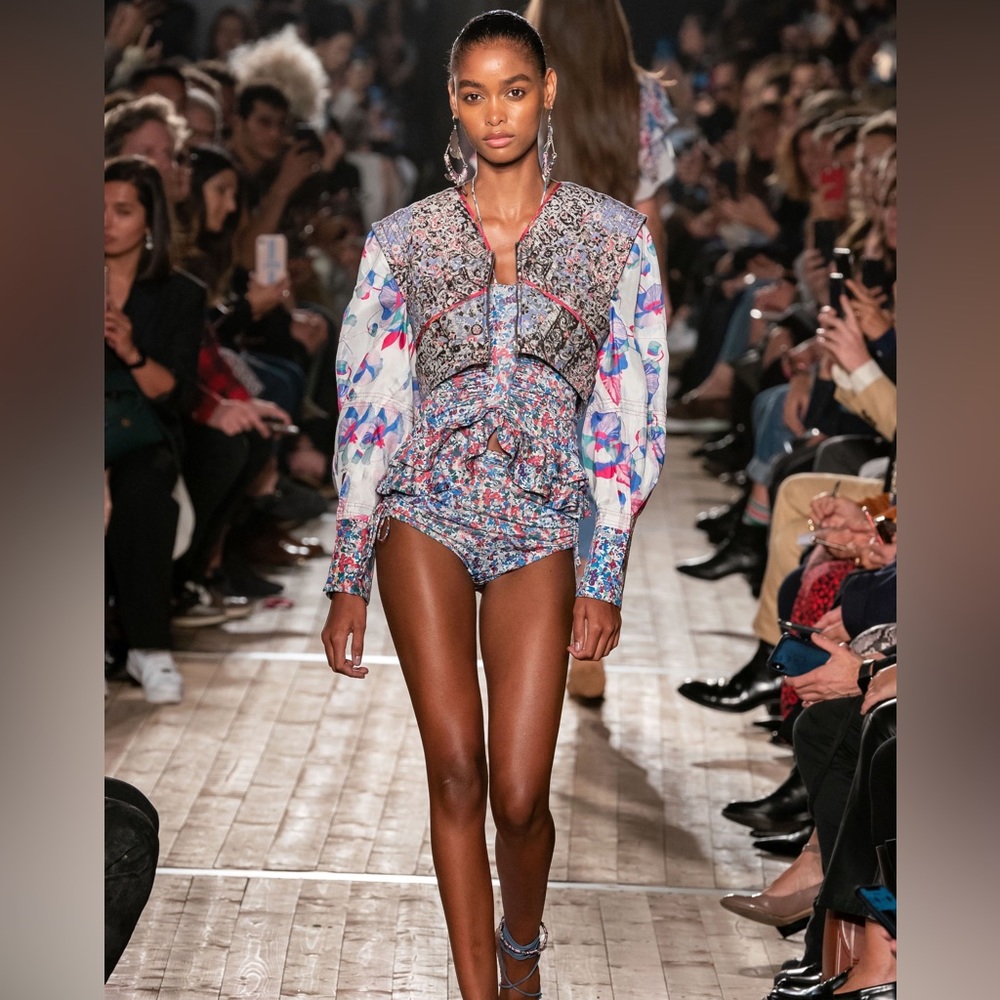 Isabel marant runway silk cotton top 34
